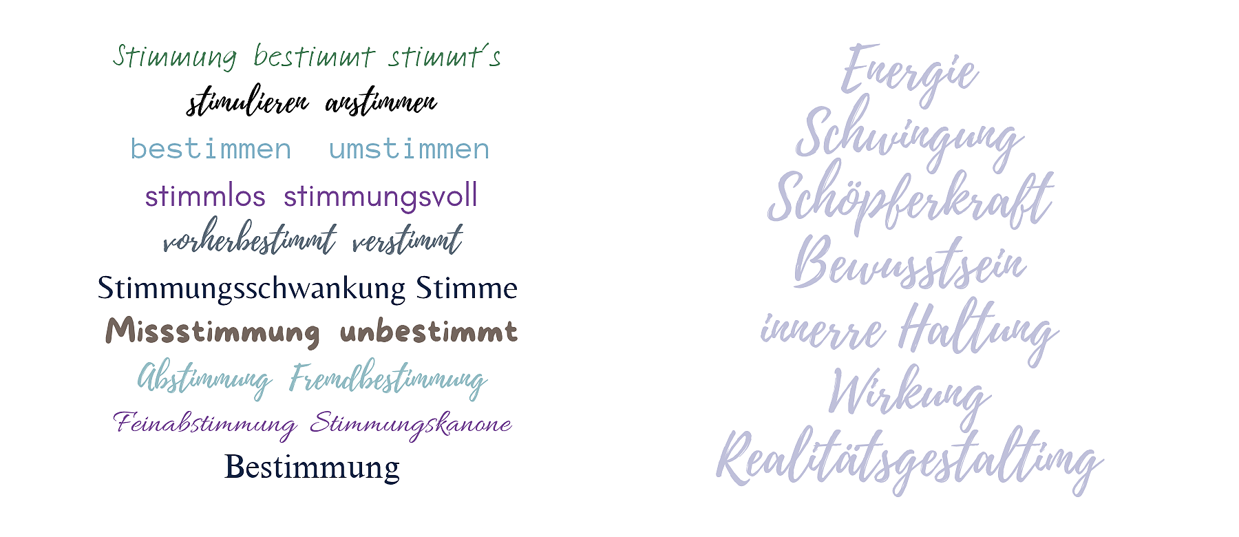 Sprache und Stimmung
